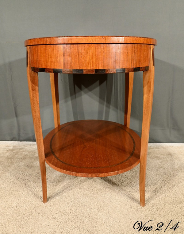 Table Guéridon en Acajou et Palissandre, Art Déco - 1930