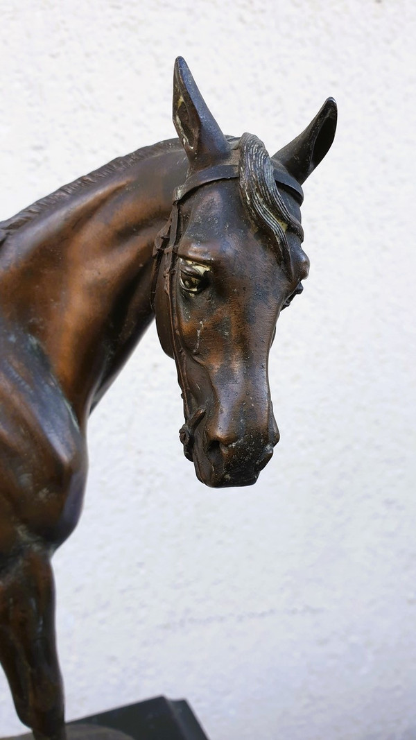 Emile Loiseau, Pendule Au Cheval, XIXème Siècle