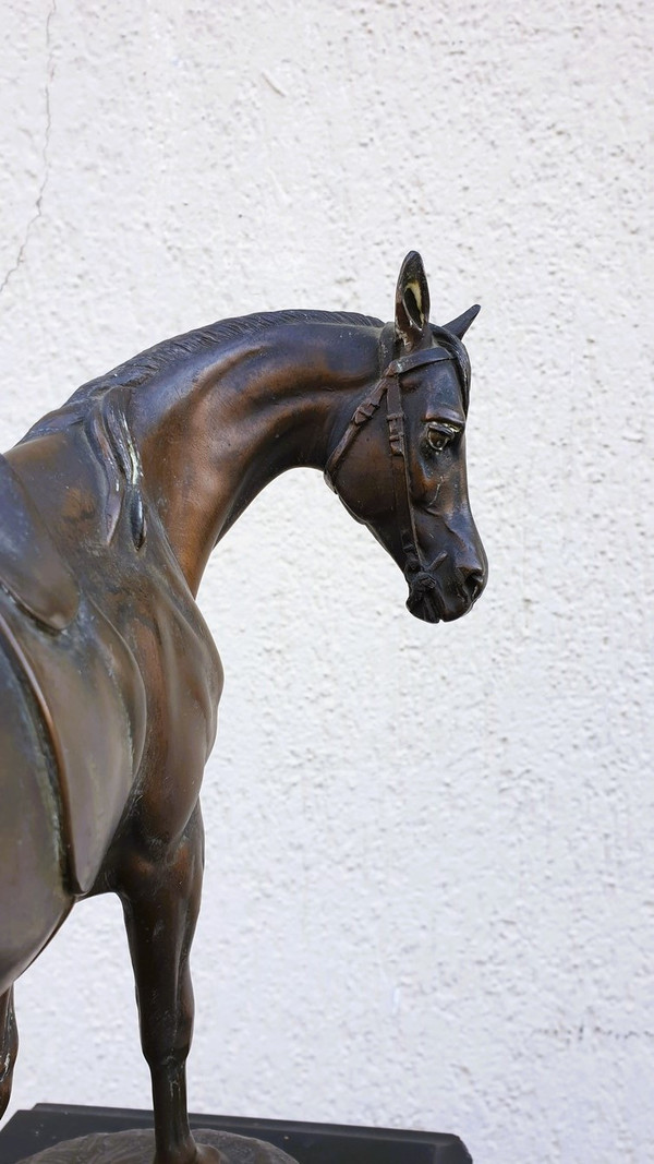 Emile Loiseau, Pendule Au Cheval, XIXème Siècle