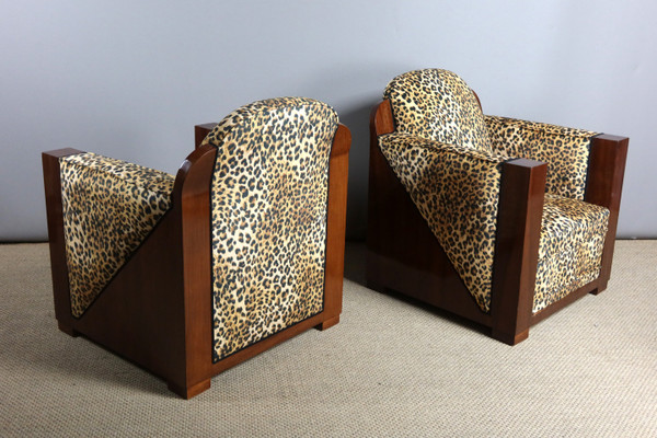 Pair of Art Deco armchairs