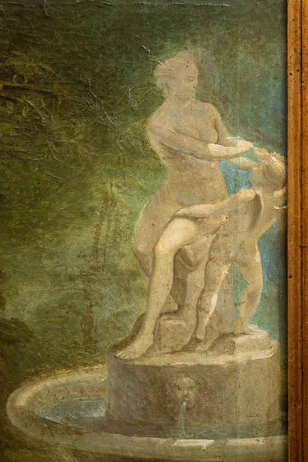 Pair of Antique French Paintings from the Early 19th Century.