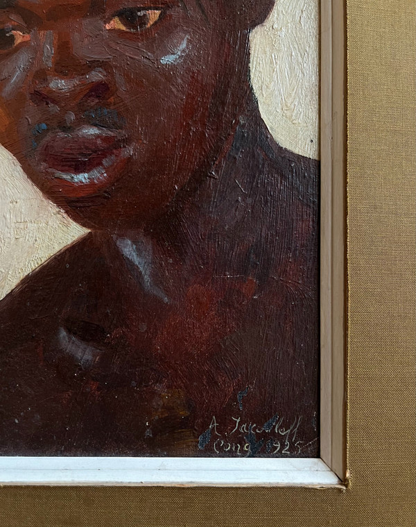 Alexandre Jacovleff (1887–1938), portrait of a Young African Man, 1925