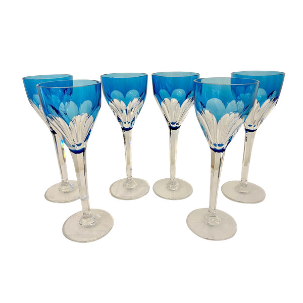 6 verres Roemer cristallerie Saint Louis