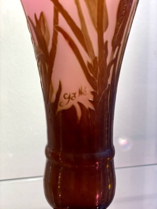 Gallé Art Nouveau Vase With Crocuses