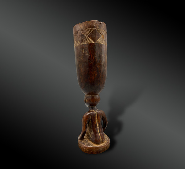 COUPE CARIATIDE - Culture Chokwé, Angola - Première moitié du XXème siècle 