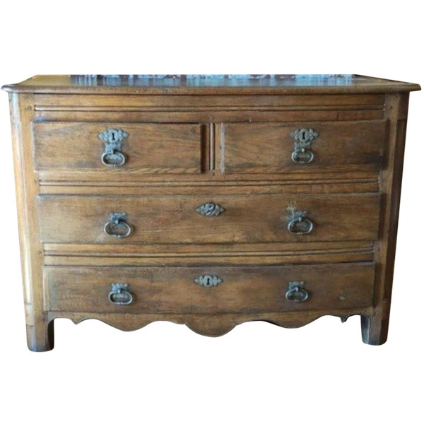 Old Louis XIV period chest of drawers, 18th century