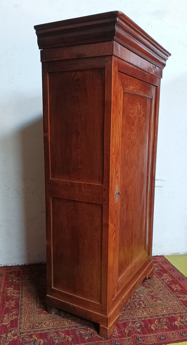 Bonnetière armoire 1 porte Louis Philippe en chêne