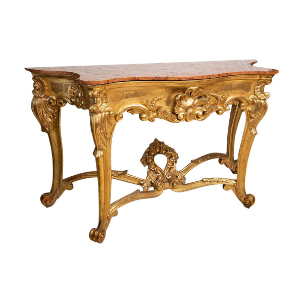 Antique Gilded Console from the 19th Century.