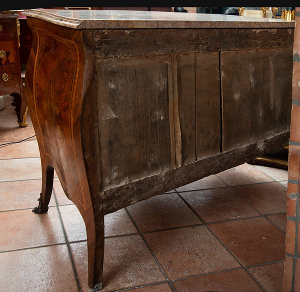 Commode Ancienne Napolitaine (ITALY) Louis XV Epoque XVIIIème Siècle.