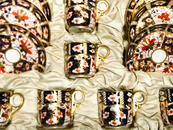 Royal Crown Derby Porcelain Coffee/Mocha Set