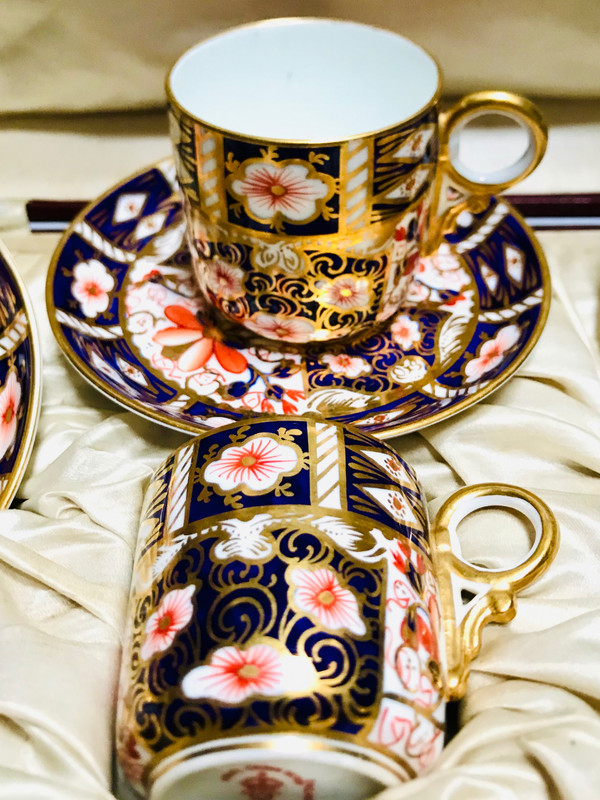 Royal Crown Derby Porcelain Coffee/Mocha Set