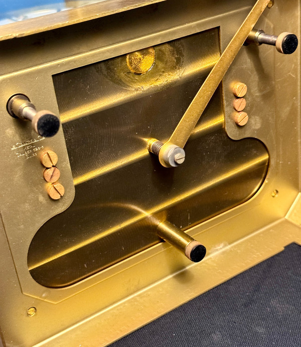 JAEGER-LECOULTRE ATMOS clock in gilded brass