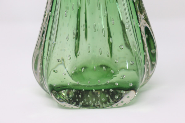 Emerald Green Murano Vase, Italy 1960s