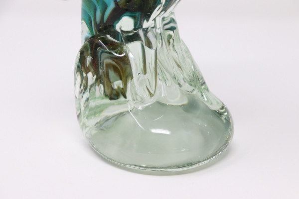 sculpture de hibou en verre de Murano