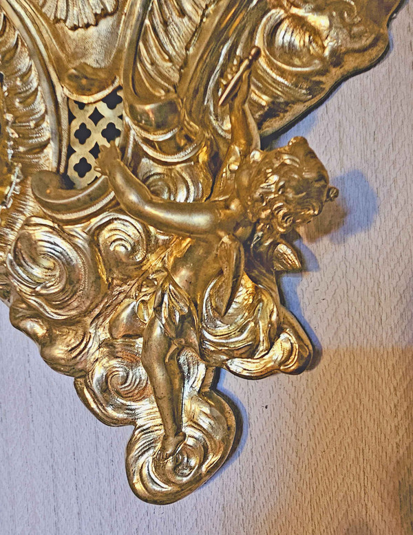 Gilt Bronze Wall Light L XV "Venus and two loves"