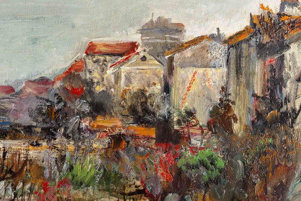 Lucien Adrion (1889-1953) - oil on canvas circa 1910 - The market gardens of Paris