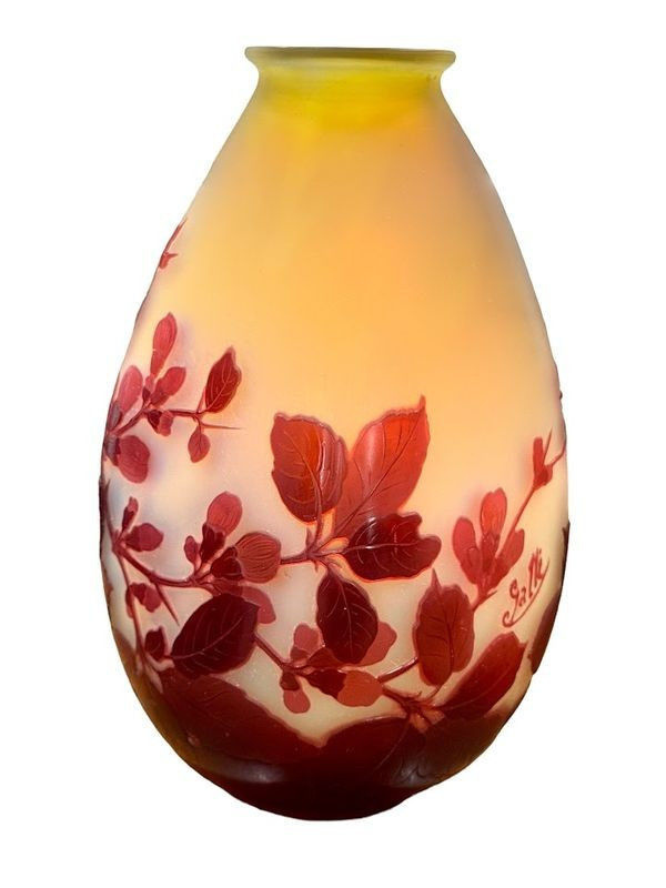 Emile Gallé "Apple Blossom" Vase