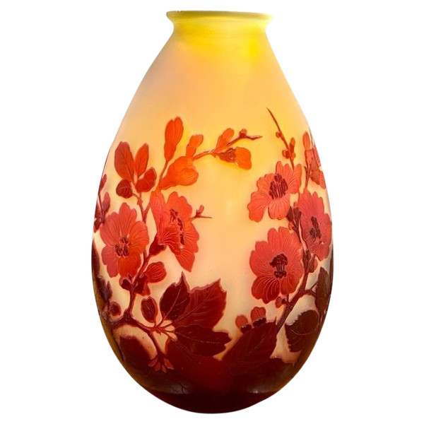 Emile Gallé "Apple Blossom" Vase