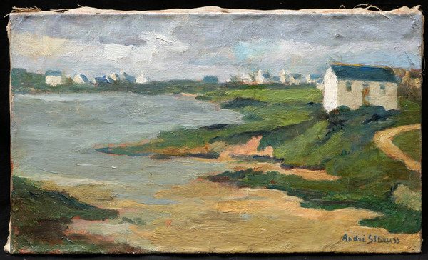 André STRAUSS, Low tide at Pont-Lorois in Morbihan