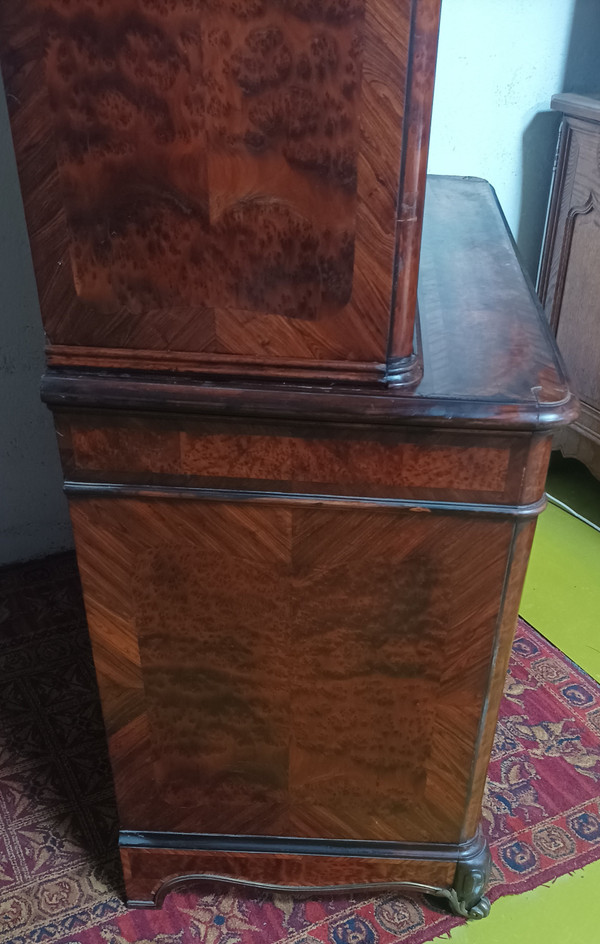 Napoleon III sideboard in burr walnut