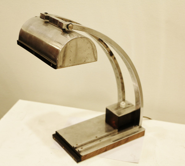 1930s Art Deco Desk Lamp In The Spirit Of Le Chevallier And Koechlin