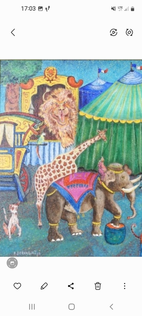 The circus in the presence of the entire former menagerie