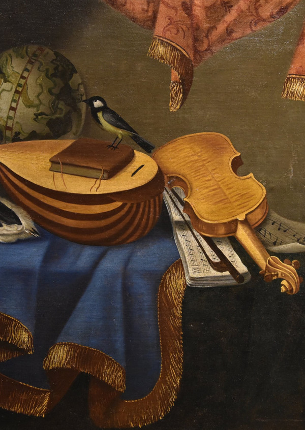 Still Life With Musical Instruments, Bonaventura Bettera (bergamo 1663 - Documented Until 1718)