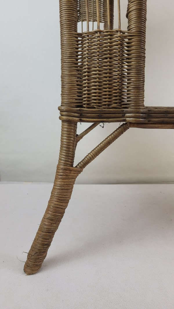 Wicker & rattan sideboard circa 1900.