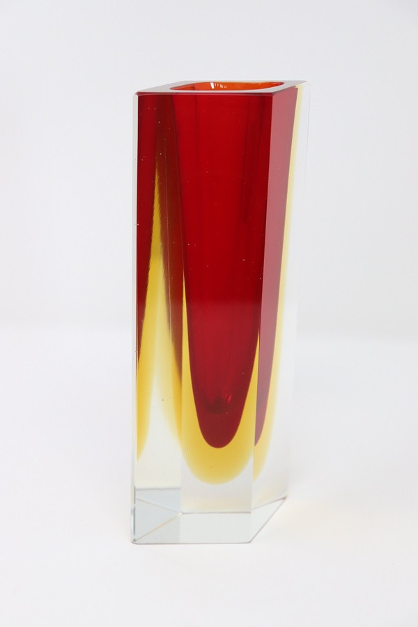 artistic vase, 1970s Murano glass