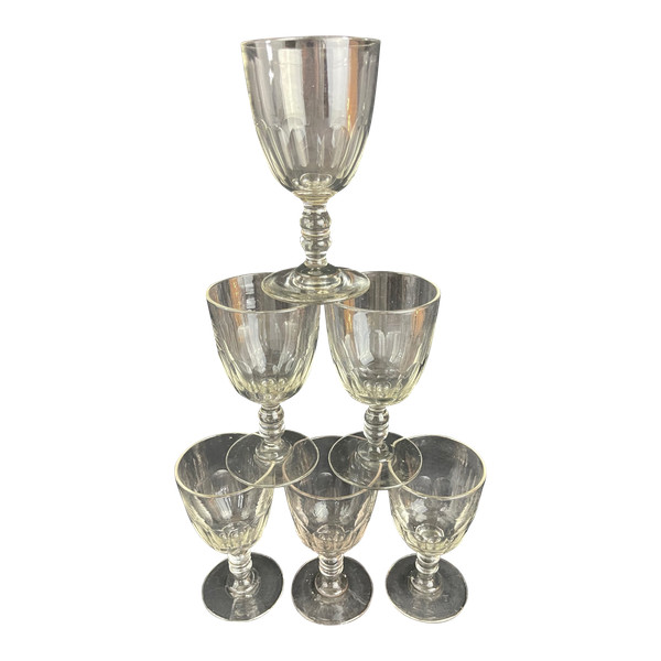 Set of 6 Baccarat Médicis glasses