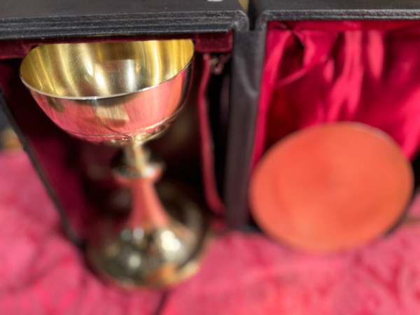 Chalice Consecrated In 1909 And Its Paten - Vermeil - Armand Calliat