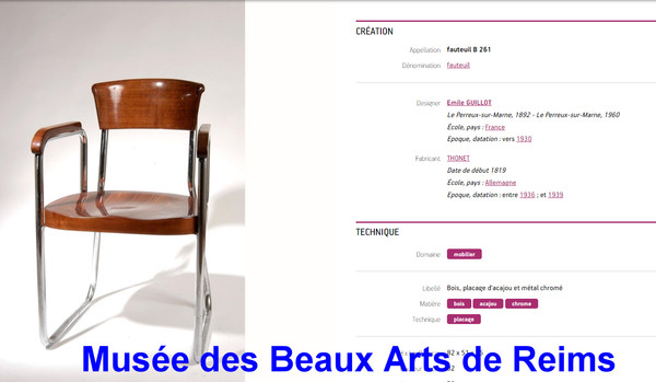 Fauteuil Thonet B261, 1930 cantilever Breuer Bahaus - acier et bois-courbé Art déco