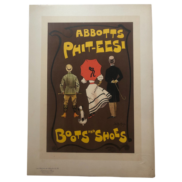 Maitres de l'affiche planche 92 Boots and Shoes par Dudley Hardy 1897