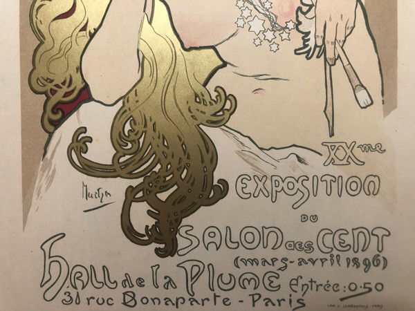 Meister der Plakatplatte 74 Salon des Cent 20. Ausstellung von Alphonse Mucha 1897