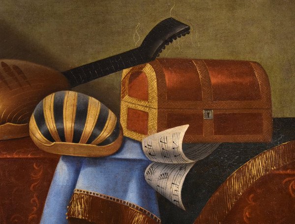 Still Life With Musical Instruments, Bonaventura Bettera (bergamo 1663 - C. 1718) (2/2)