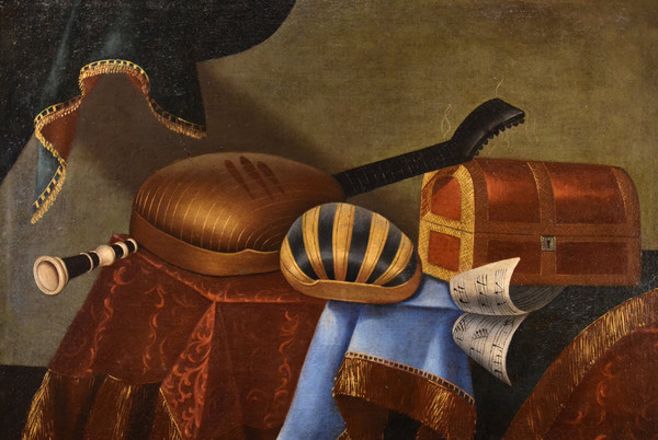 Still Life With Musical Instruments, Bonaventura Bettera (bergamo 1663 - C. 1718) (2/2)