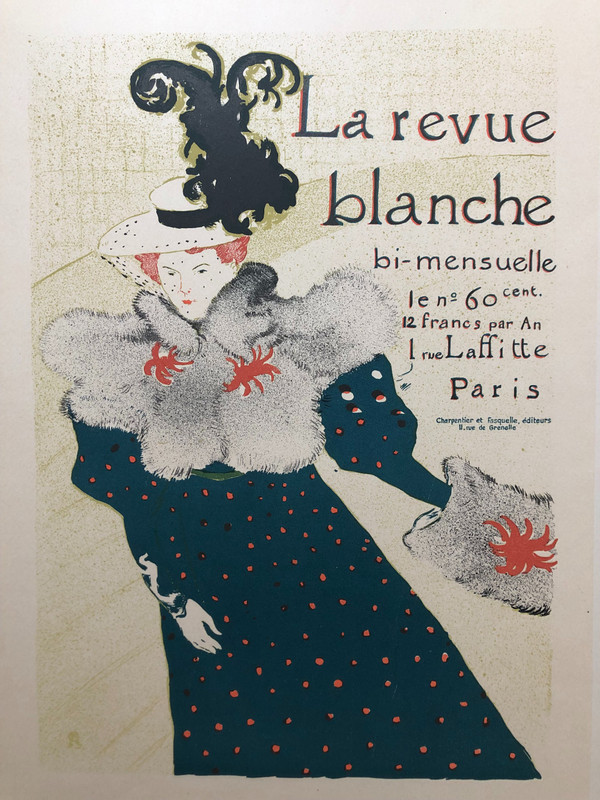 Maestri del manifesto targa 82 La Revue Blanche di Henri Toulouse Lautrec 1897