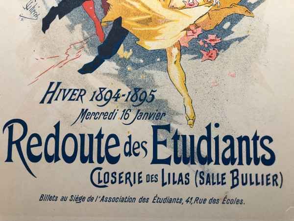 Maitres de l'affiche plate 85 La Redoute des Etudiants by Jules Chéret 1897