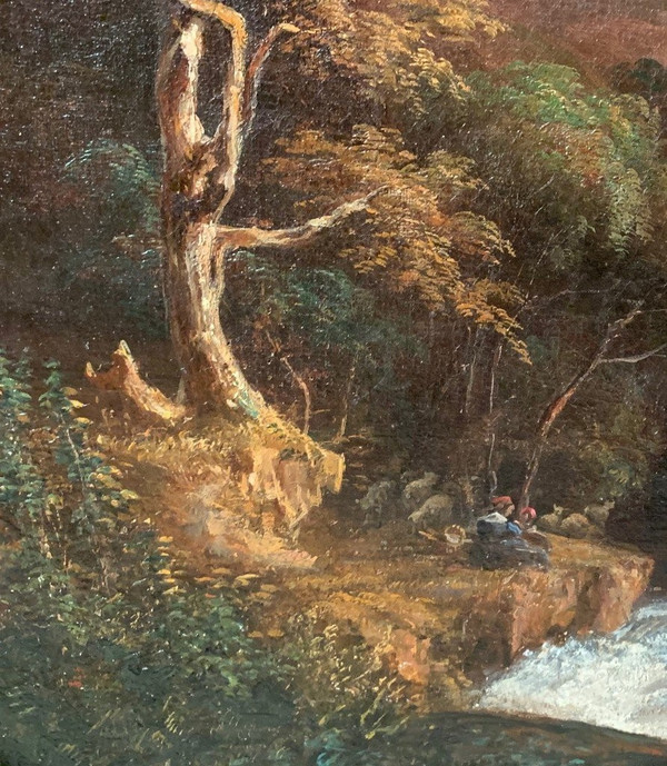 Animated River Landscape E Thevenet 1853