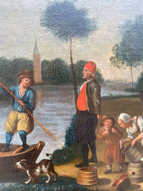 Large 19th century Dutch painting