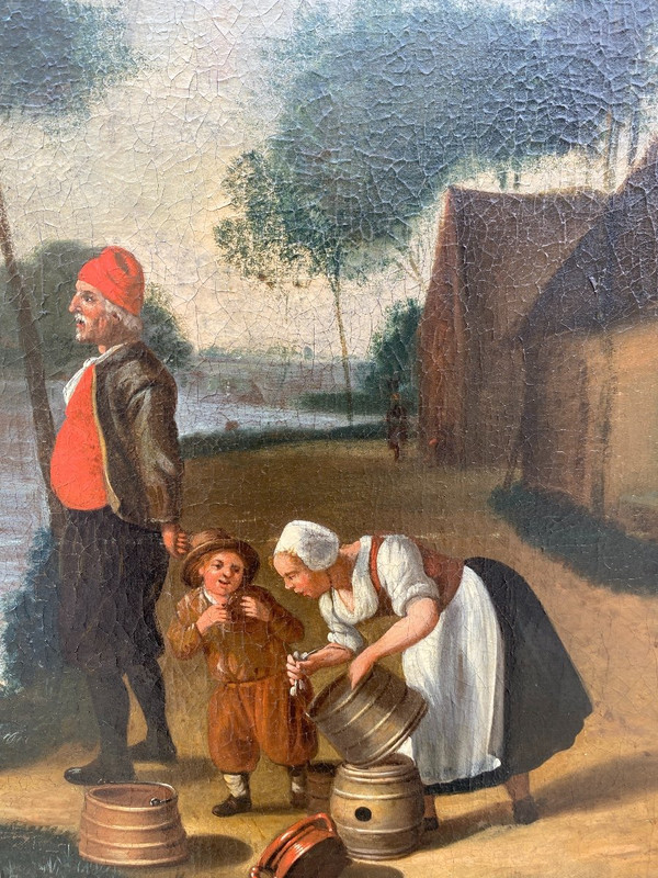 Large 19th century Dutch painting