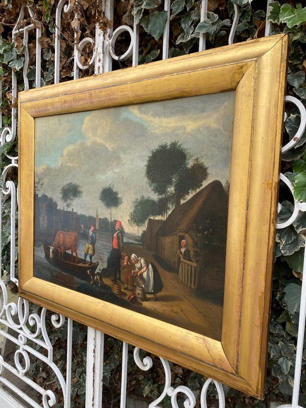 Large 19th century Dutch painting