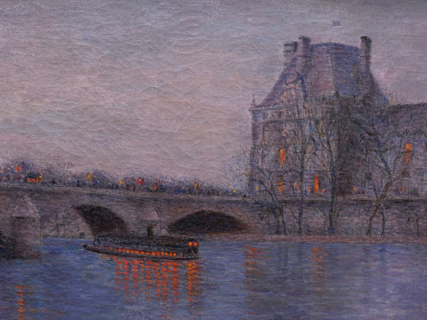 Annette GARDINER, View of the Seine in the evening