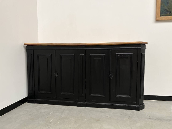 Eck-Sideboard aus dem 20. Jahrhundert, komplett restauriert