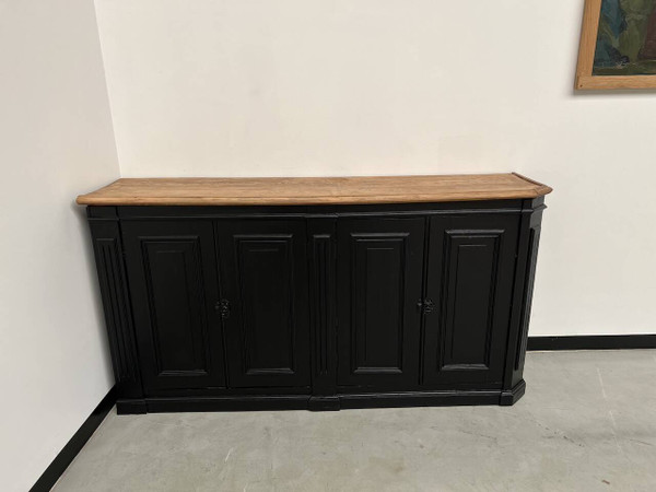 Eck-Sideboard aus dem 20. Jahrhundert, komplett restauriert