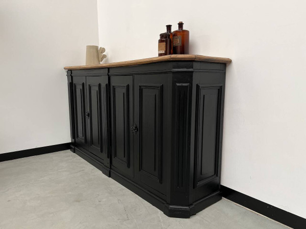 Eck-Sideboard aus dem 20. Jahrhundert, komplett restauriert