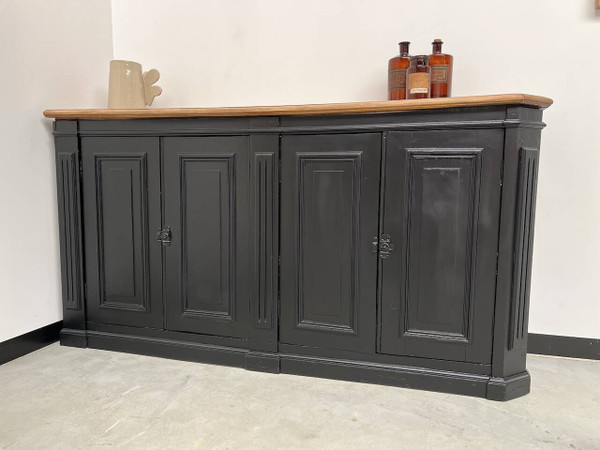 Eck-Sideboard aus dem 20. Jahrhundert, komplett restauriert