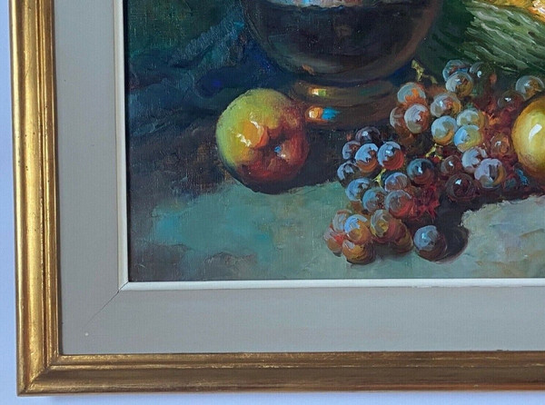 Oil on canvas still life with fruits 1950