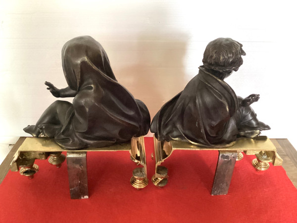 Pair of 18th century andirons