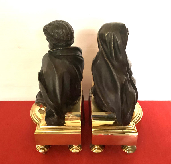 Pair of 18th century andirons